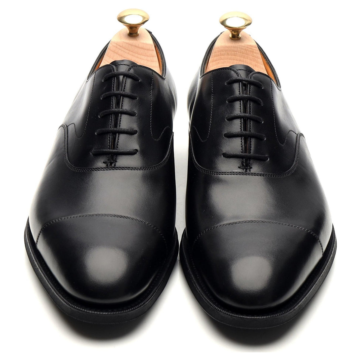 &#39;Chelsea&#39; Black Leather Oxford UK 8.5 E