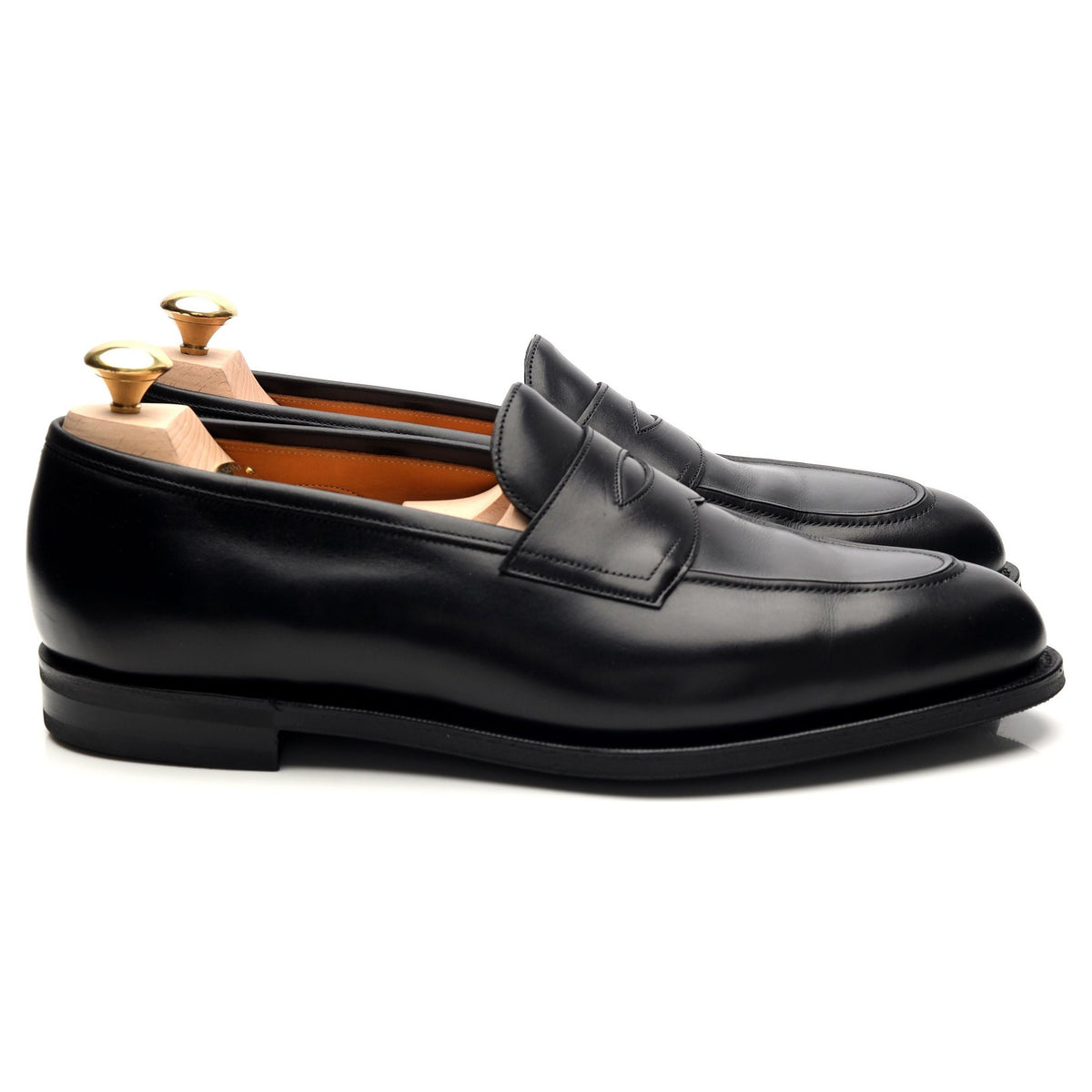 &#39;Piccadilly&#39; Black Leather Loafers UK 8.5 E