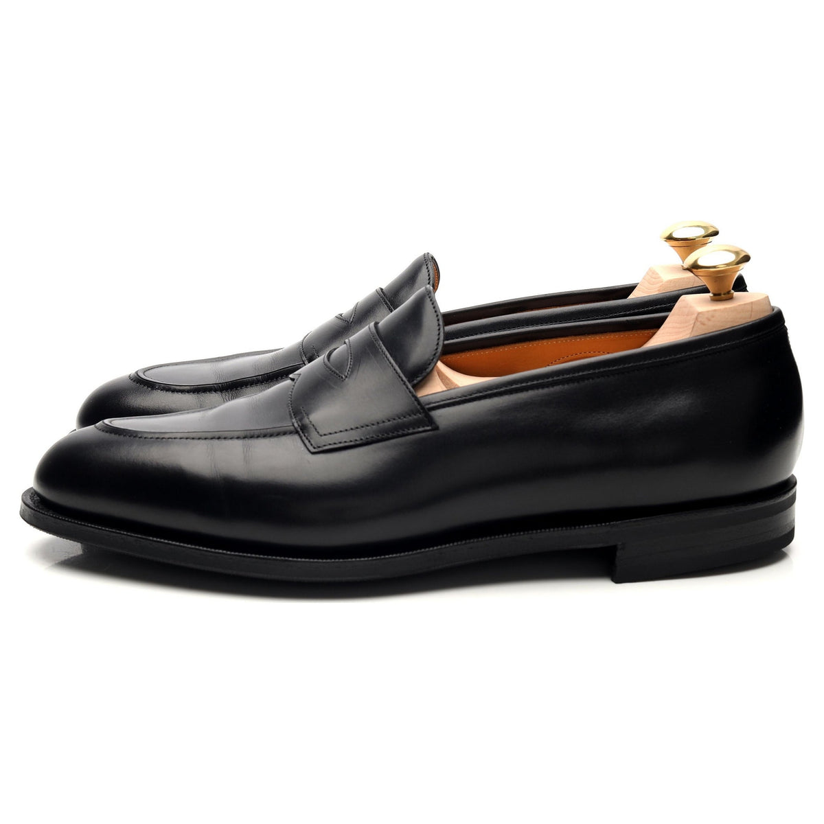 &#39;Piccadilly&#39; Black Leather Loafers UK 8.5 E