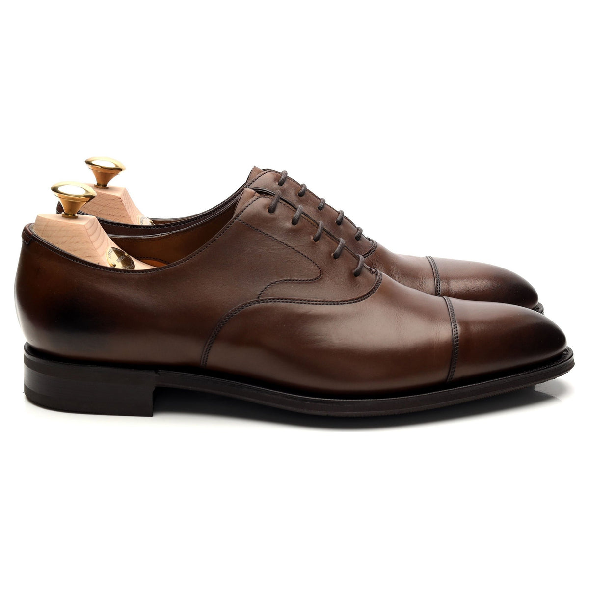 &#39;Chelsea&#39; Dark Brown Leather Oxford UK 8.5 E