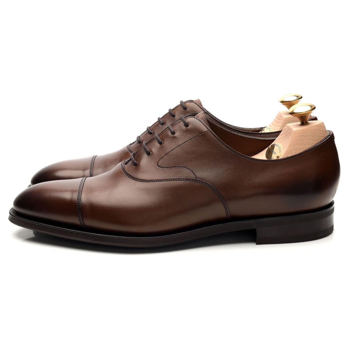 &#39;Chelsea&#39; Dark Brown Leather Oxford UK 8.5 E