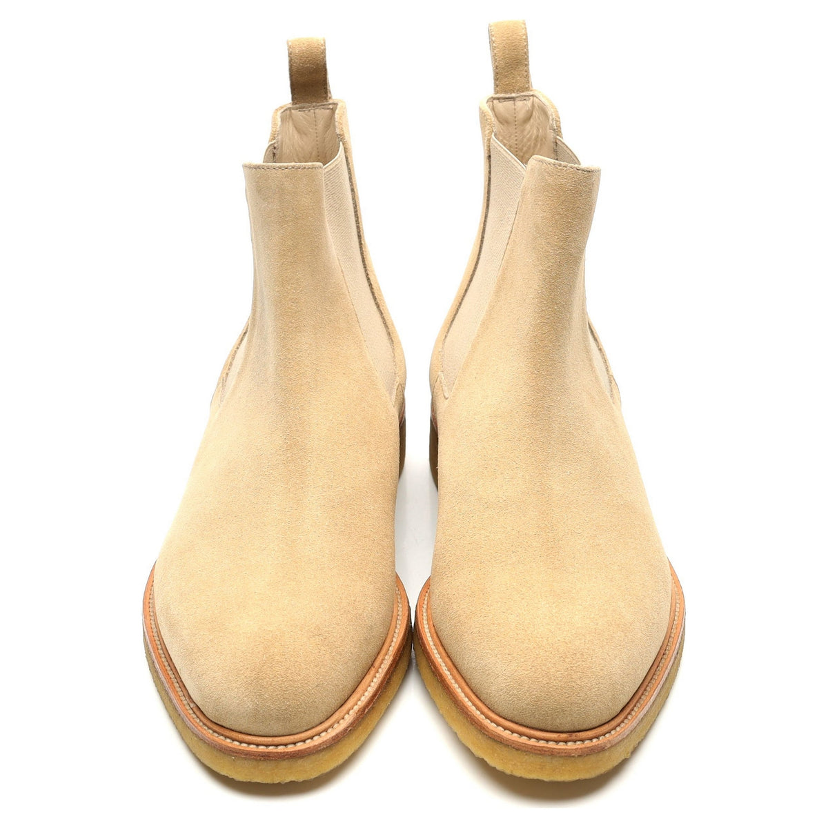 &#39;Harvey&#39; Beige Suede Chelsea Boots UK 8 US 8.5