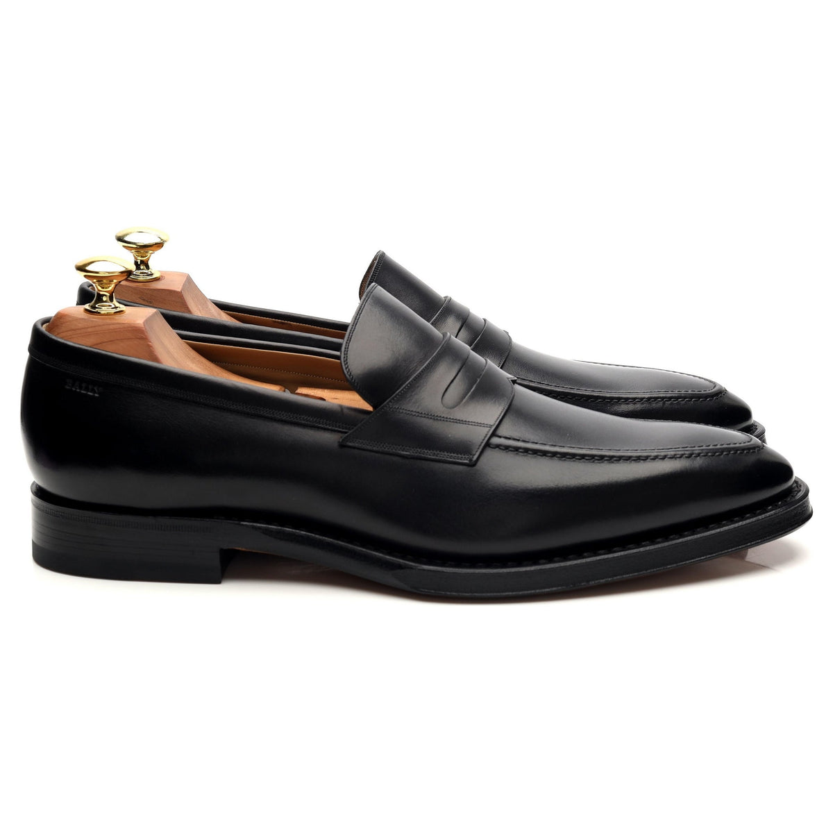 Scribe &#39;Scarbono&#39; Black Leather Loafers UK 8 E