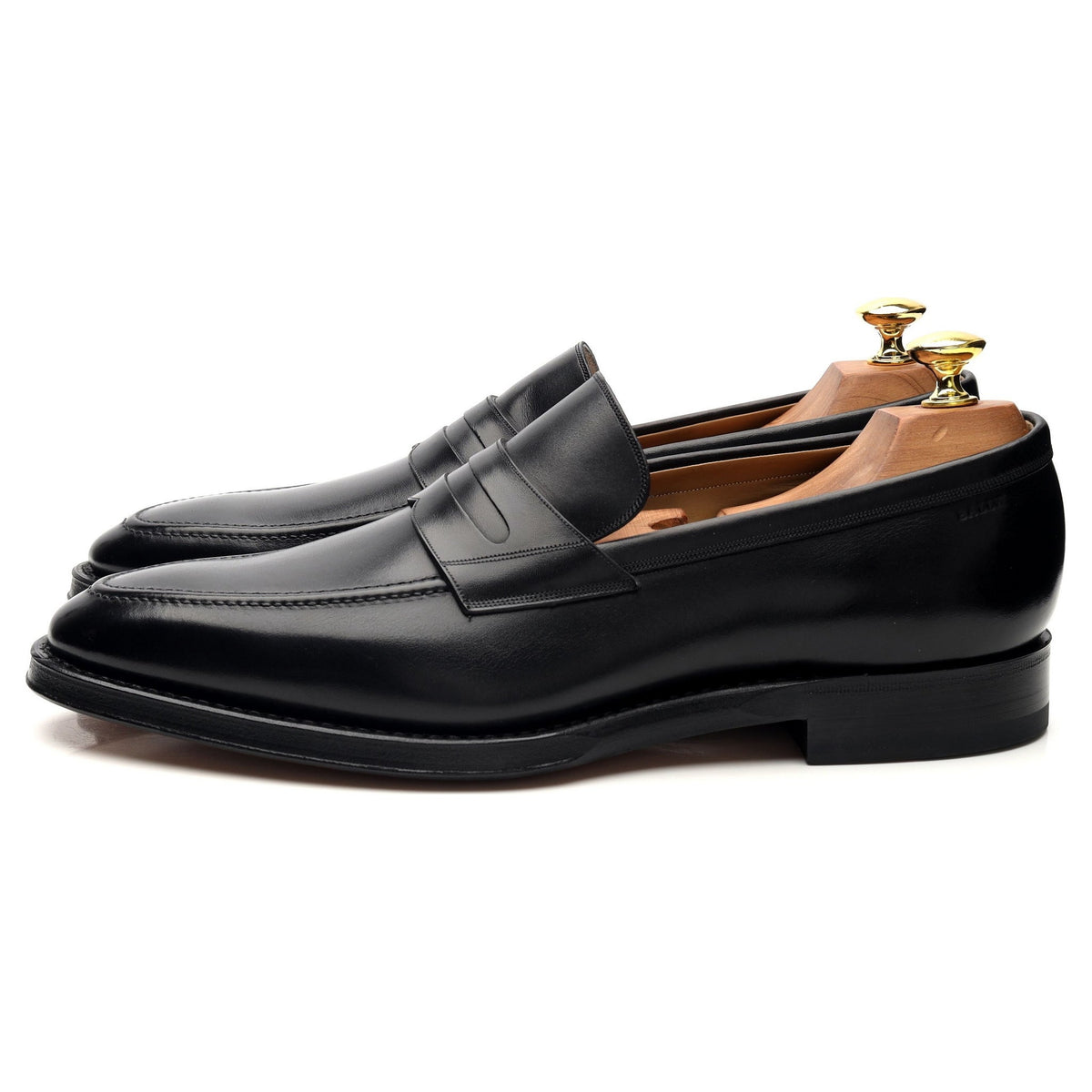 Scribe &#39;Scarbono&#39; Black Leather Loafers UK 8 E