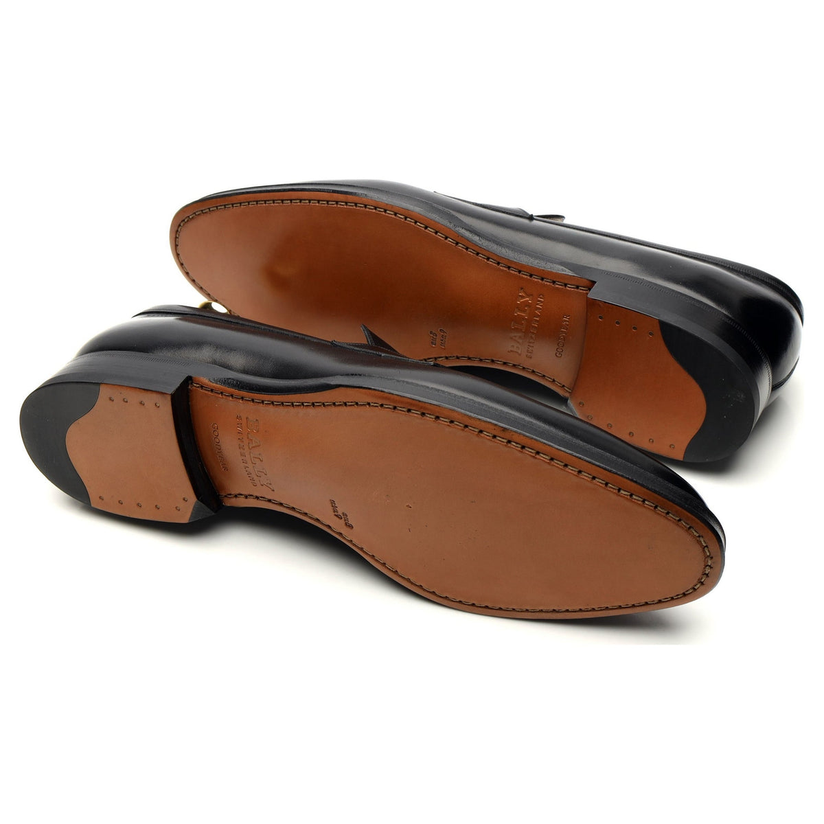 Scribe &#39;Scarbono&#39; Black Leather Loafers UK 8 E