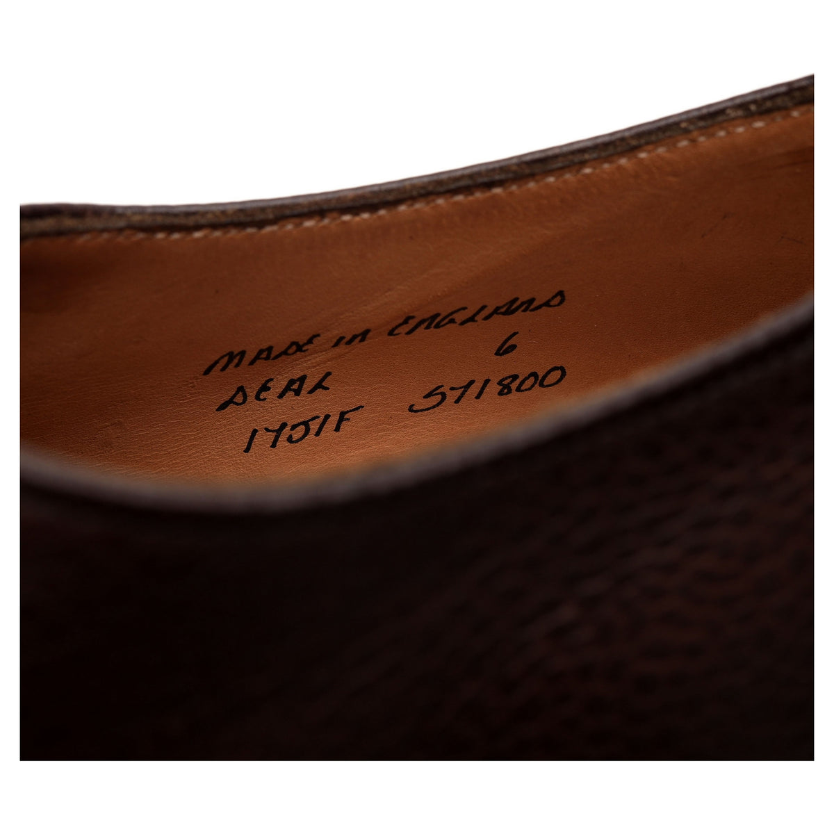 &#39;Deal&#39; Brown Leather Derby UK 6 F