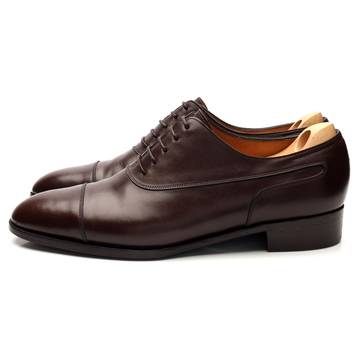 &#39;Stafford&#39; Dark Brown Leather Oxford UK 7 E