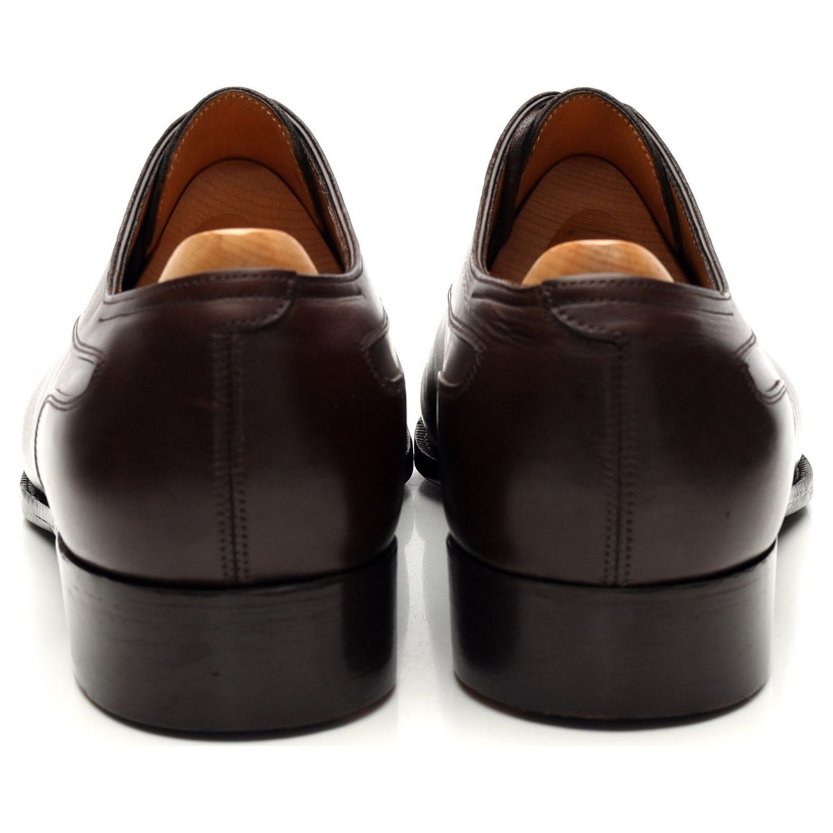 &#39;Stafford&#39; Dark Brown Leather Oxford UK 7 E