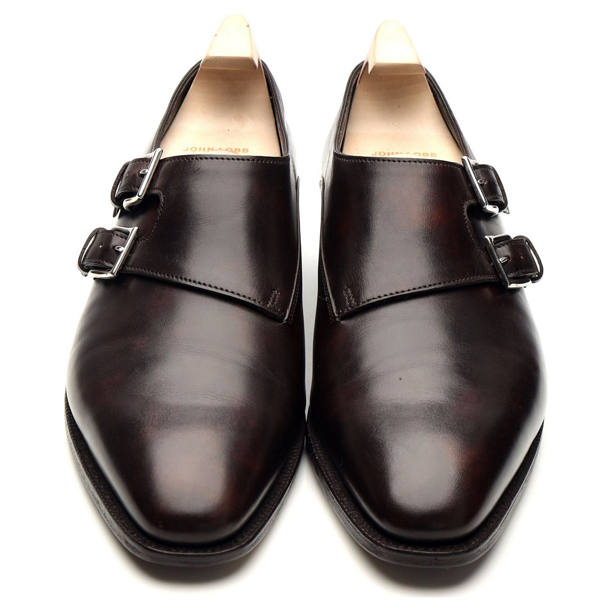 &#39;Chapel&#39; Dark Brown Leather Double Monk Strap UK 7 E