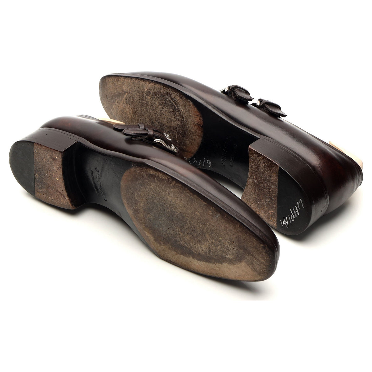 &#39;Chapel&#39; Dark Brown Leather Double Monk Strap UK 7 E