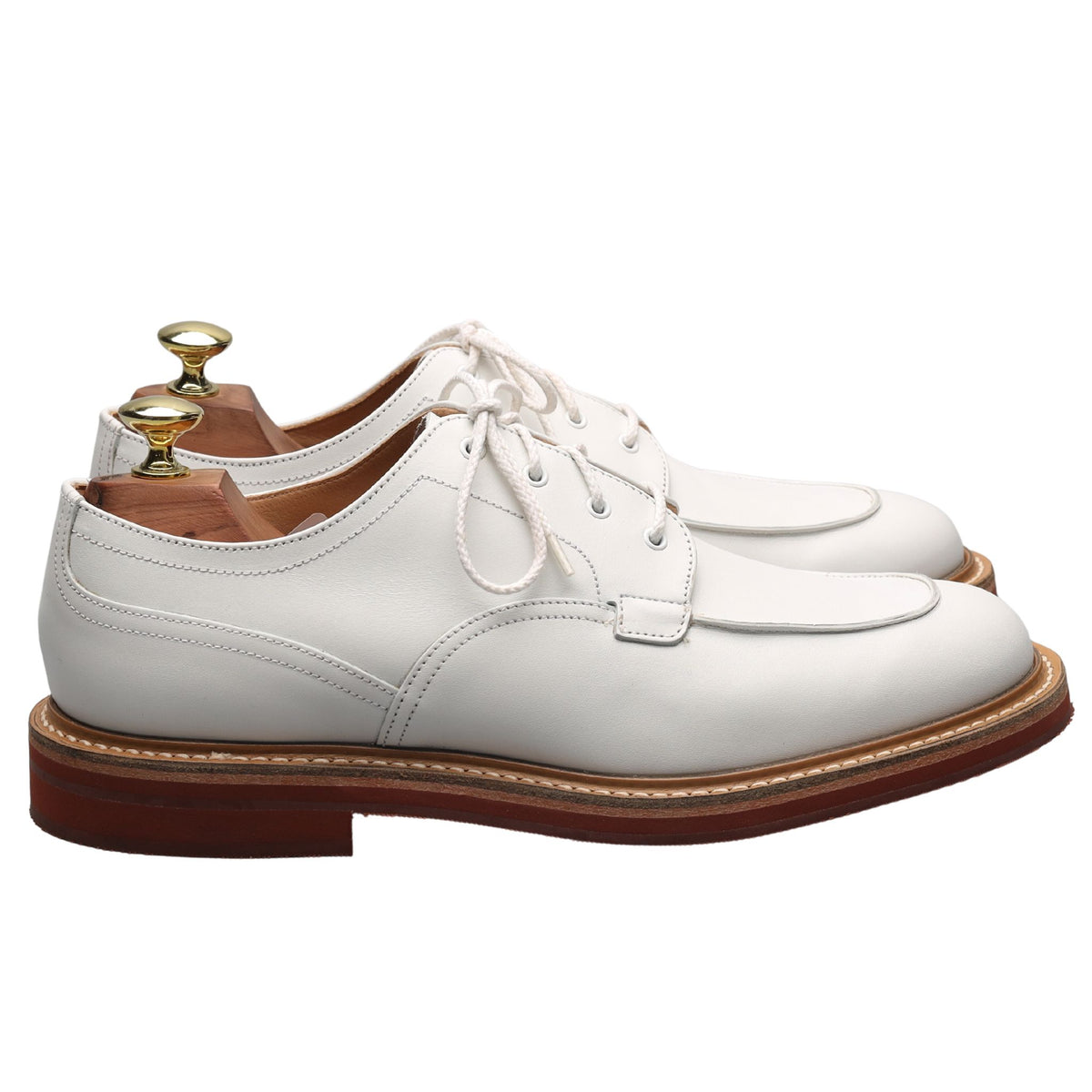 &#39;Octon&#39; White Leather Derby UK 7 F