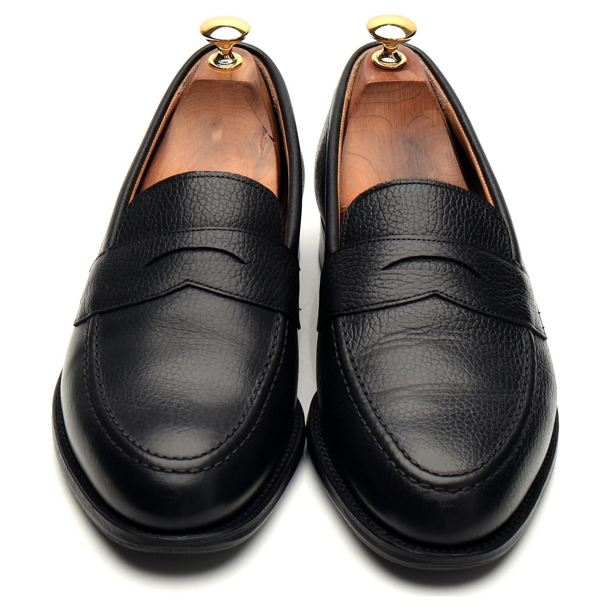 &#39;Cannon&#39; Black Leather Loafer UK 9 F