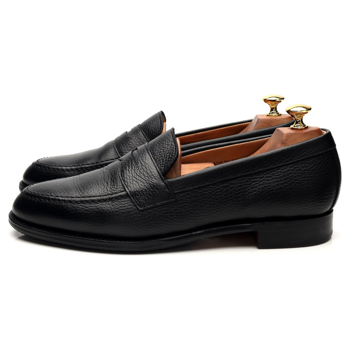 &#39;Cannon&#39; Black Leather Loafer UK 9 F