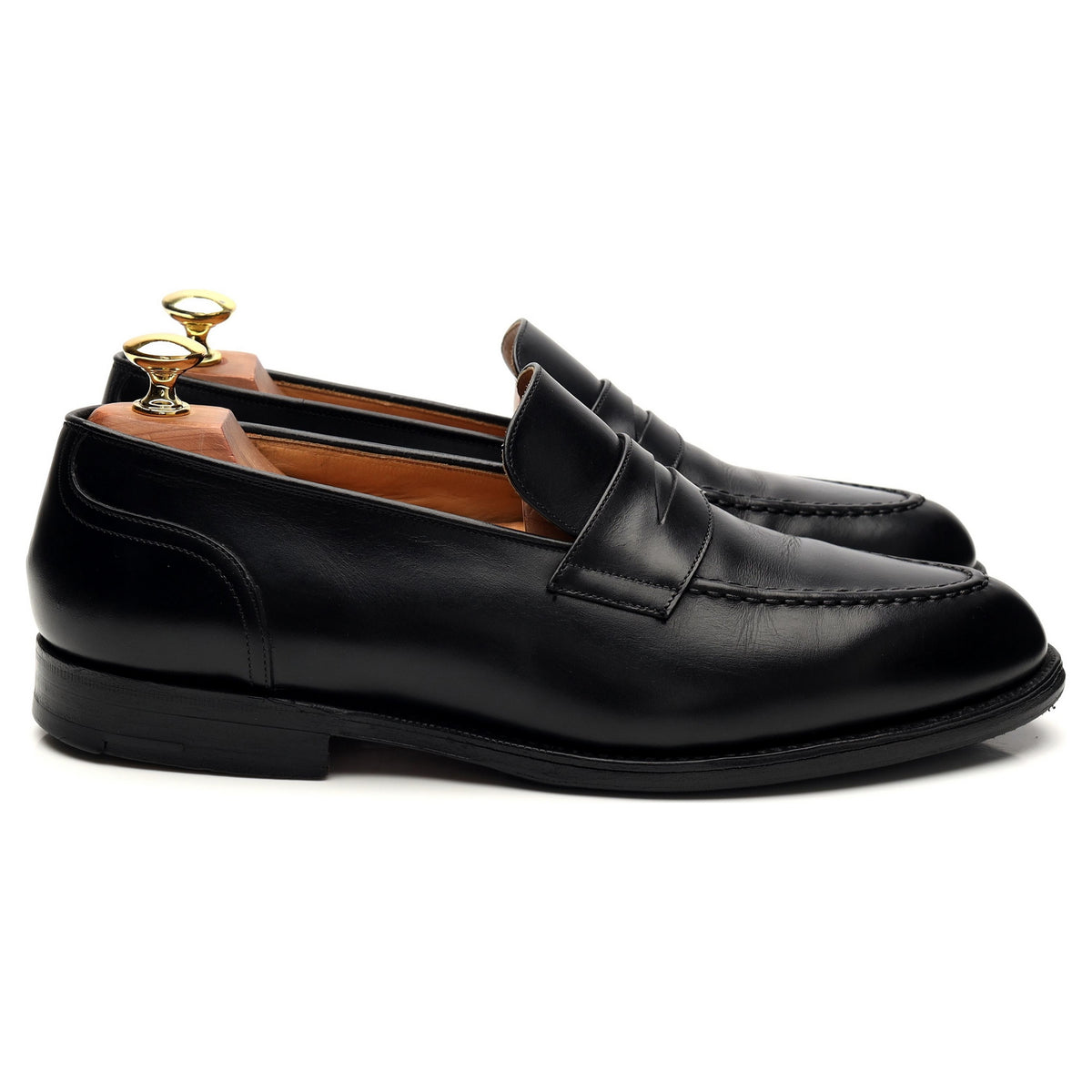 &#39;Salisbury&#39; Black Leather Loafer UK 8.5 F