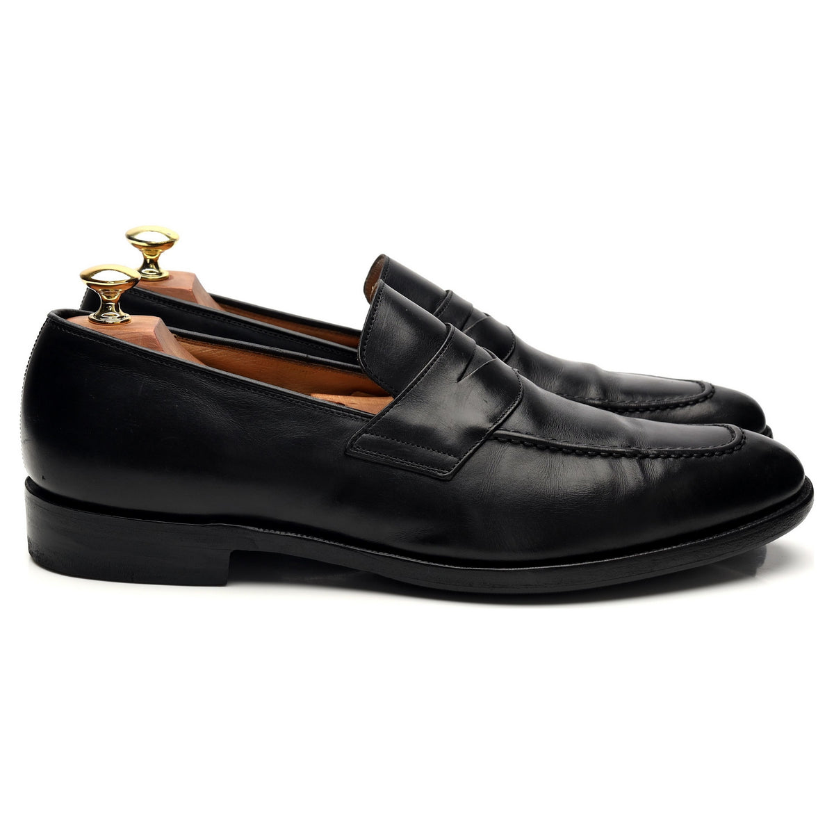 &#39;Hertford&#39; Black Leather Loafer UK 8.5 G