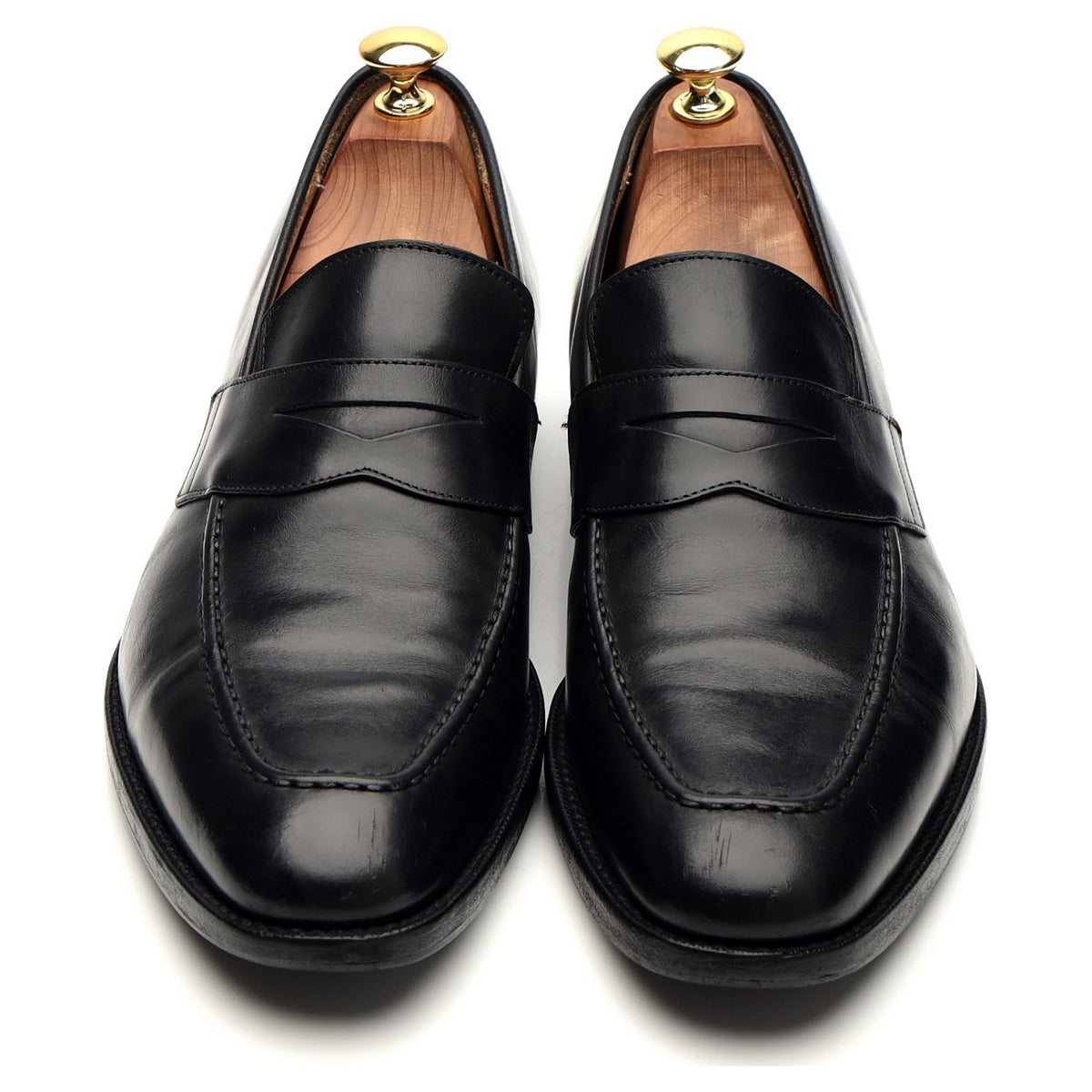 &#39;Hertford&#39; Black Leather Loafer UK 8.5 G