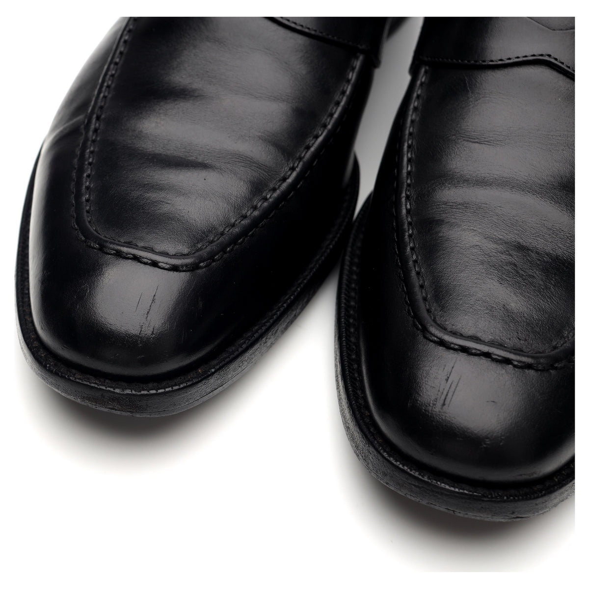 &#39;Hertford&#39; Black Leather Loafer UK 8.5 G