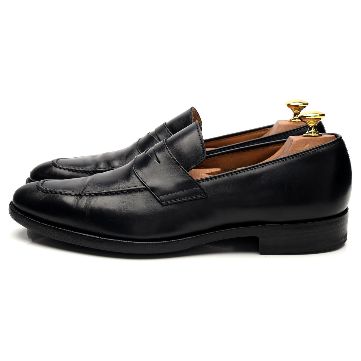 &#39;Hertford&#39; Black Leather Loafer UK 8.5 G