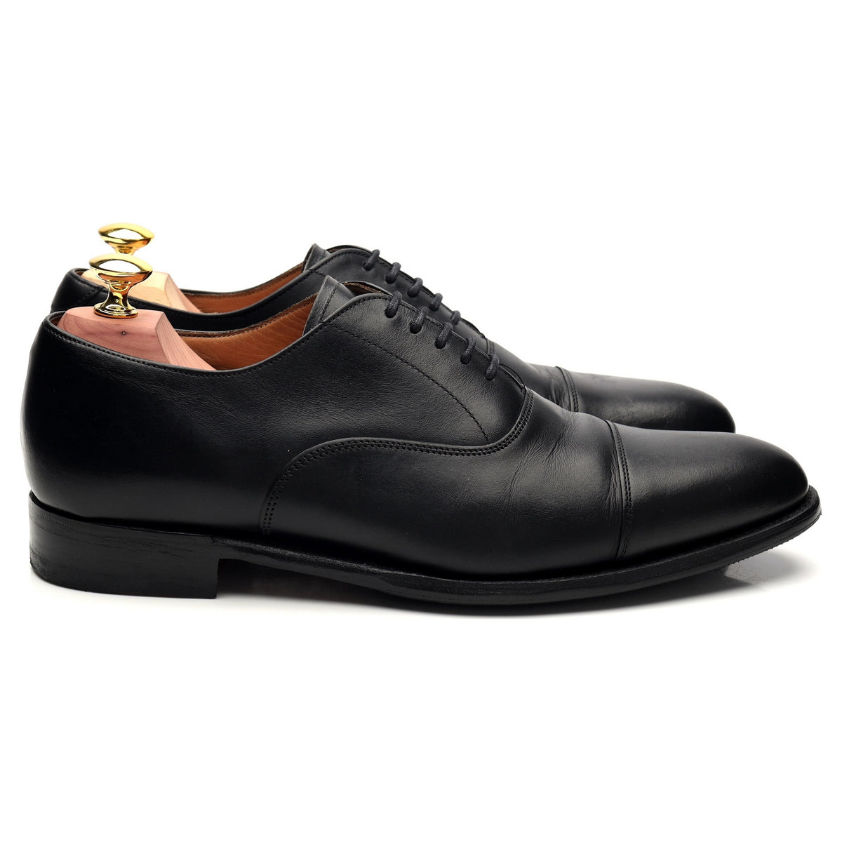 &#39;Lime&#39; Black Leather Oxford UK 7 F