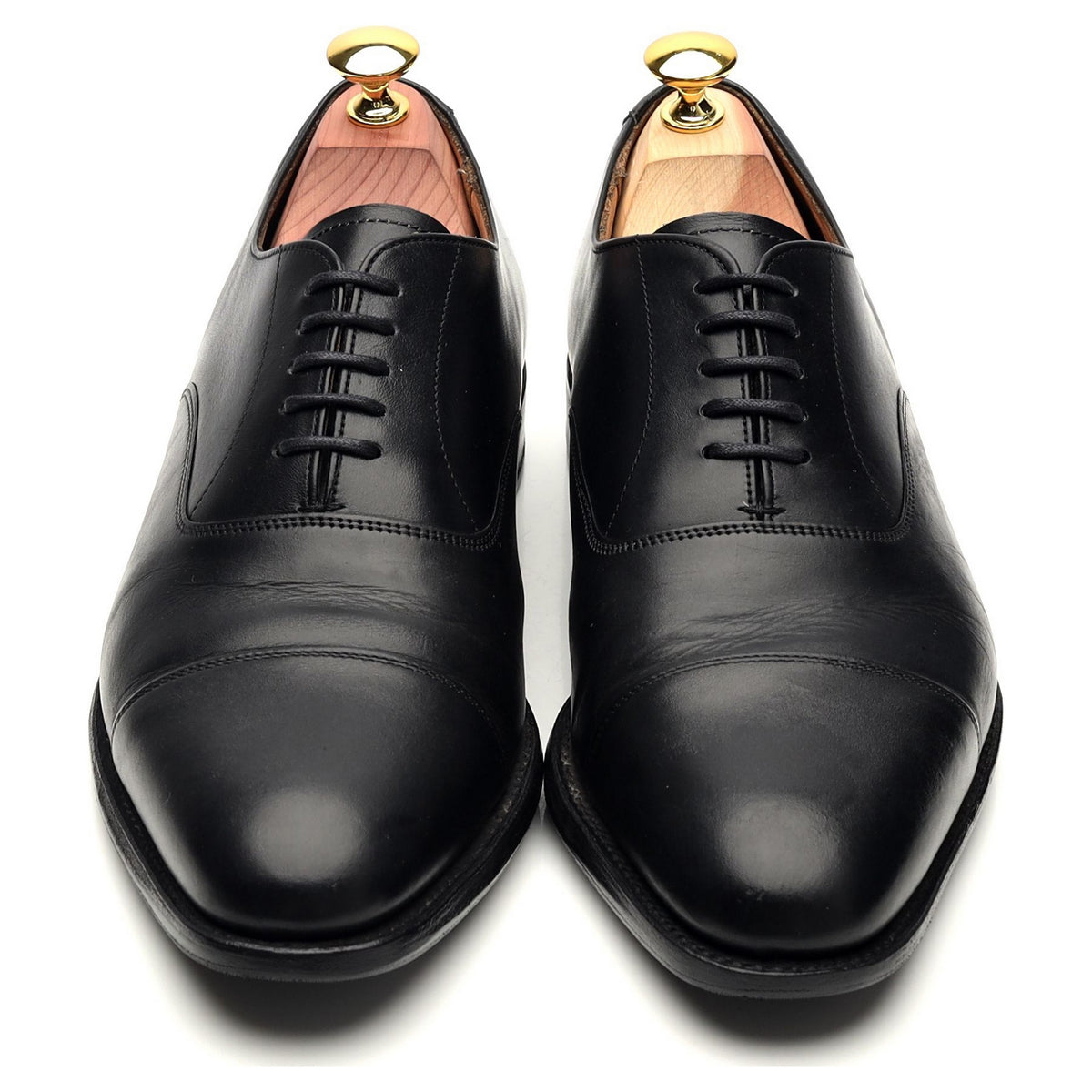 &#39;Lime&#39; Black Leather Oxford UK 7 F