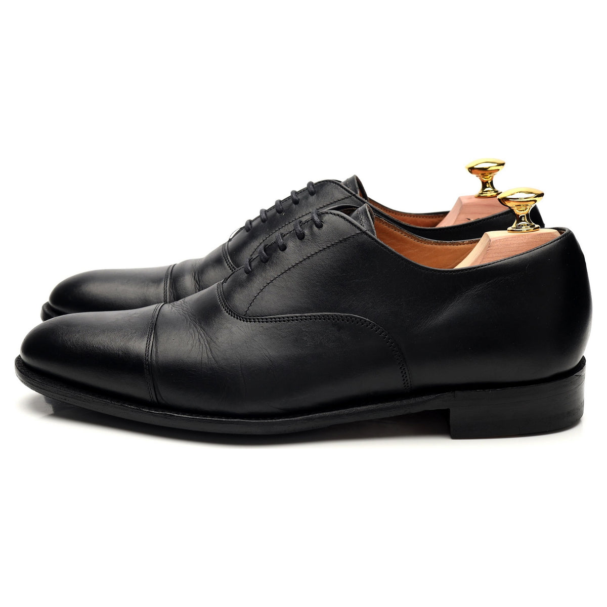 &#39;Lime&#39; Black Leather Oxford UK 7 F