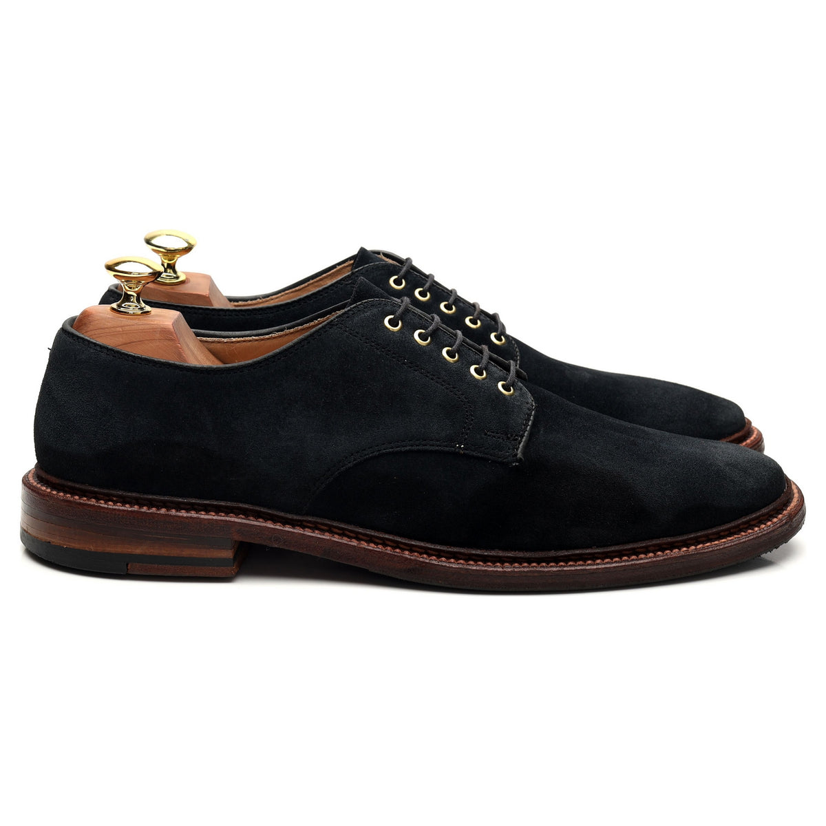 &#39;29331F&#39; Navy Blue Suede Derby UK 8 US 9 D