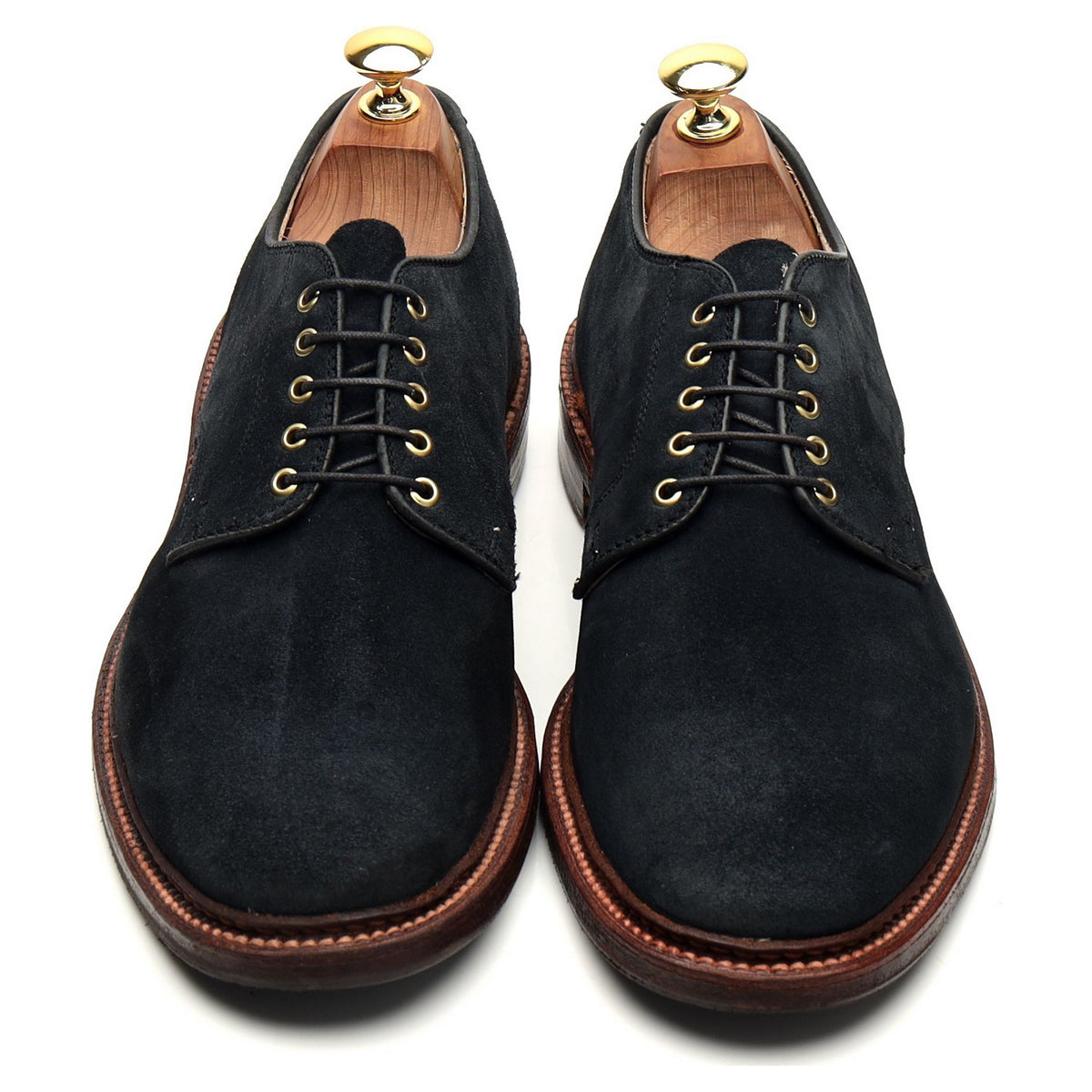 &#39;29331F&#39; Navy Blue Suede Derby UK 8 US 9 D