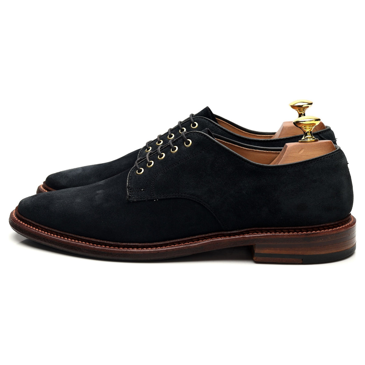 &#39;29331F&#39; Navy Blue Suede Derby UK 8 US 9 D