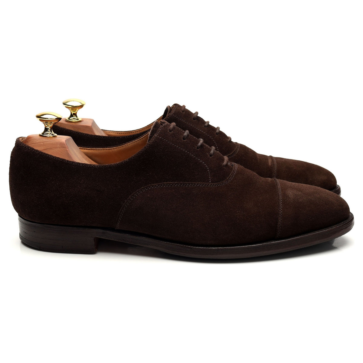 &#39;Connaught&#39; Dark Brown Suede Oxford UK 8 E