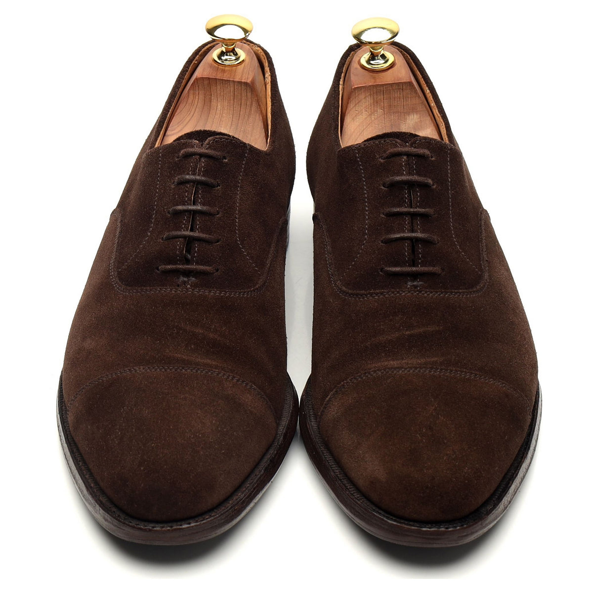 &#39;Connaught&#39; Dark Brown Suede Oxford UK 8 E