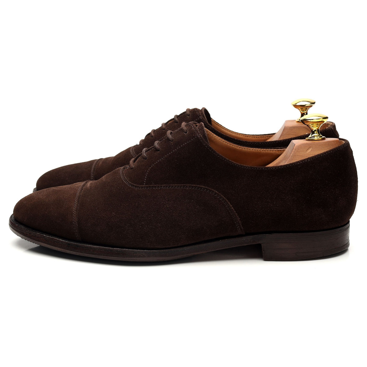 &#39;Connaught&#39; Dark Brown Suede Oxford UK 8 E