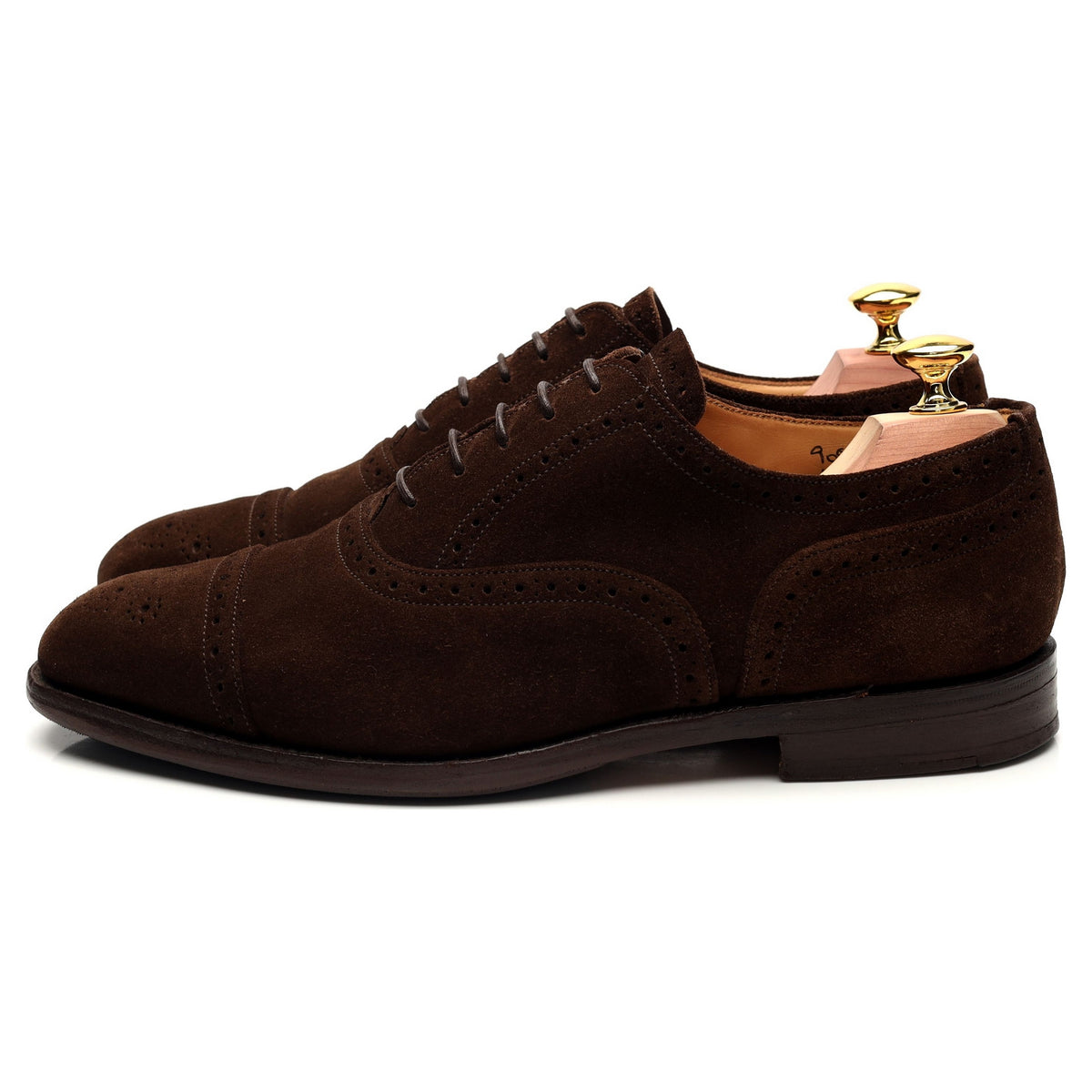 &#39;Kensington&#39; Brown Suede Oxford Brogue UK 7.5