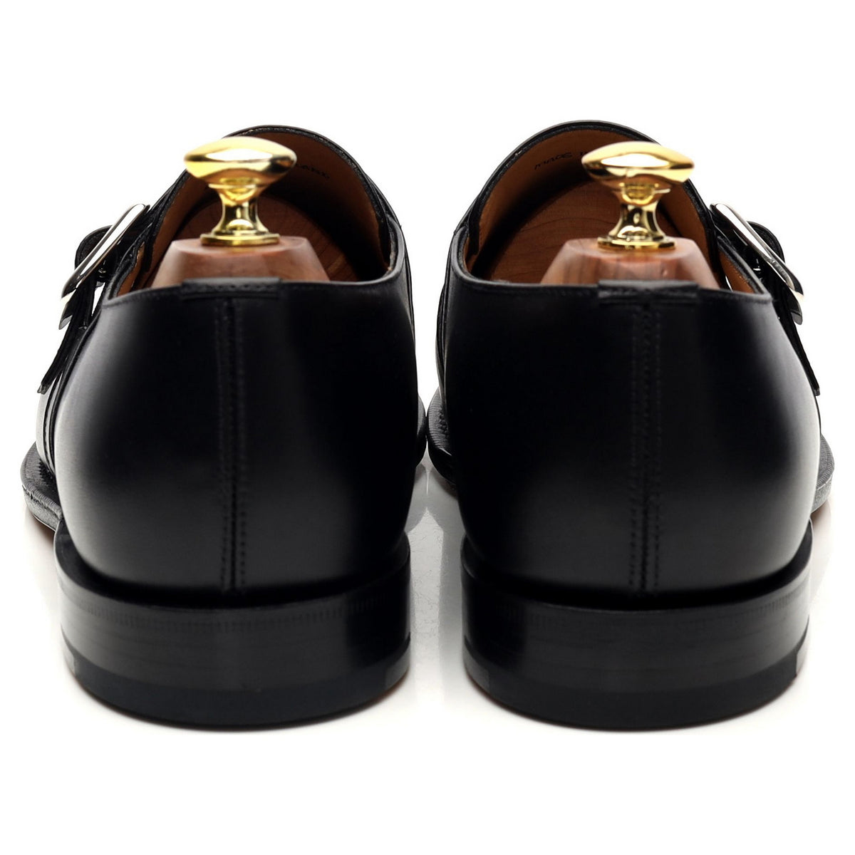 &#39;Westbury&#39; Black Leather Monk Strap UK 8 G