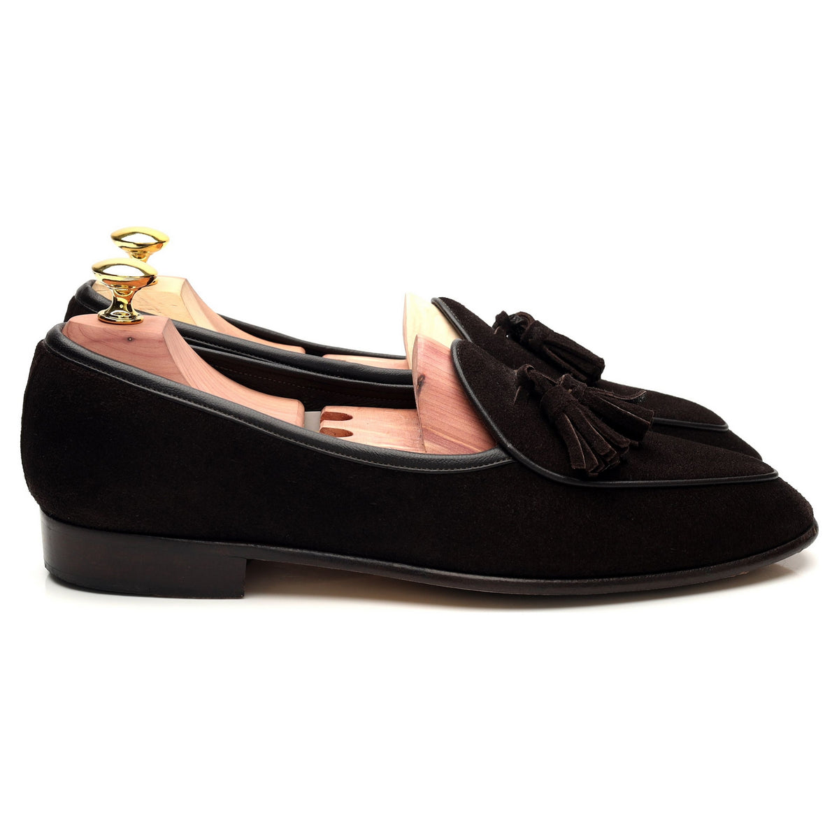 &#39;Sagan Classic&#39; Dark Brown Suede Tassel Loafer UK 6 / UK 6.5