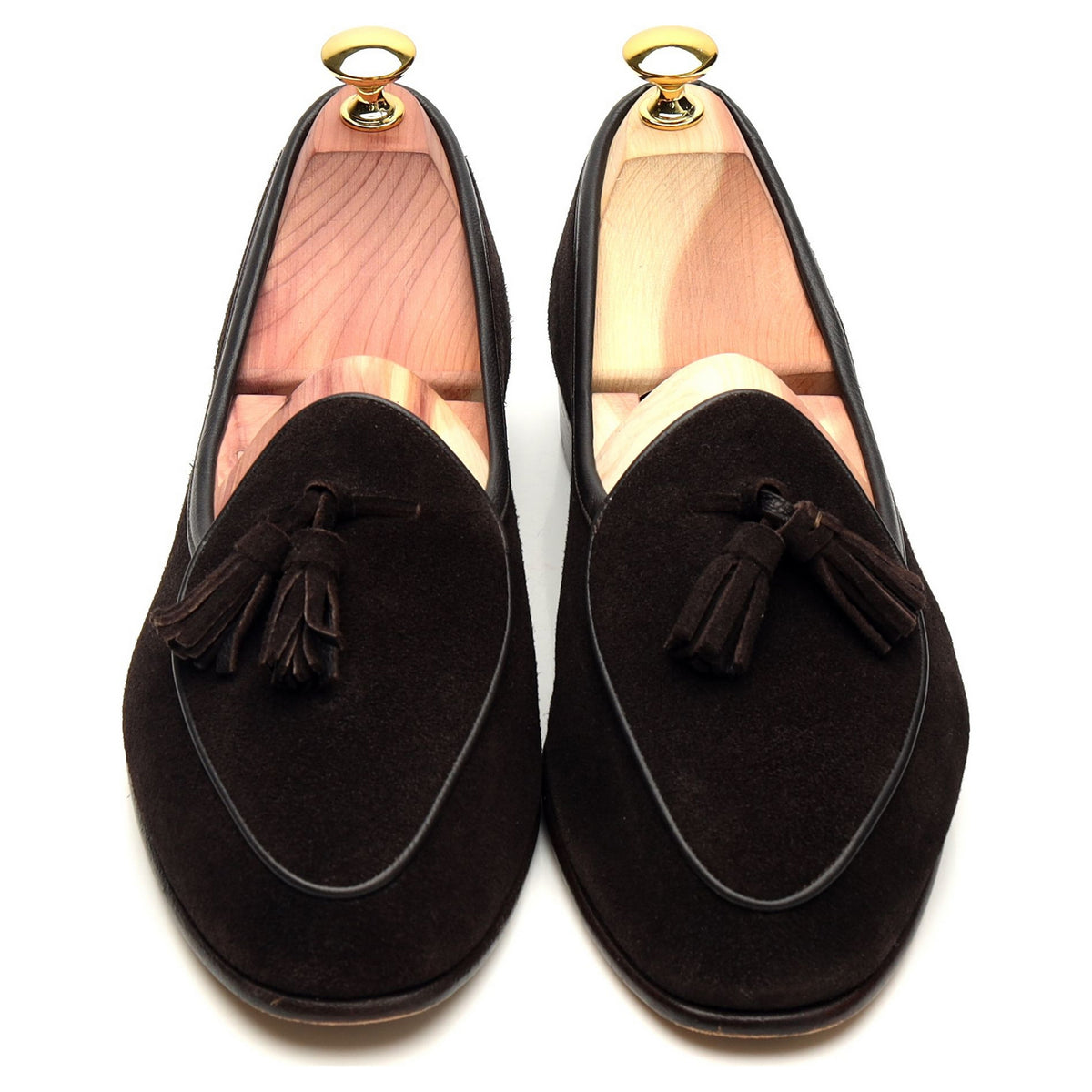 &#39;Sagan Classic&#39; Dark Brown Suede Tassel Loafer UK 6 / UK 6.5