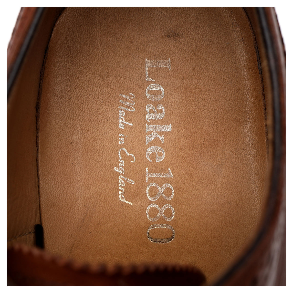 1880 &#39;Buckingham&#39; Tan Brown Leather Oxford Brogue UK 7 F