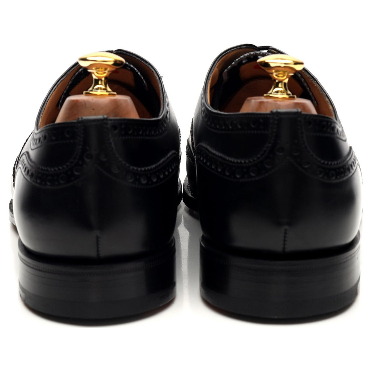 &#39;Chetwynd&#39; Black Leather Oxford Brogue UK 10 G