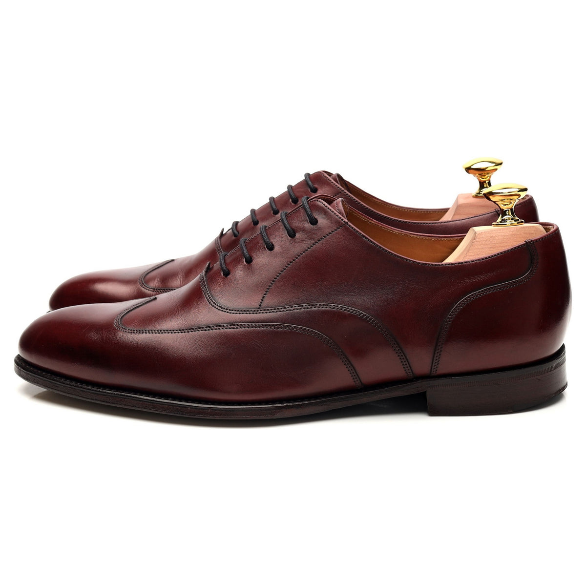 1880 Export Grade &#39;Warwick&#39; Burgundy Leather Oxford UK 7 F