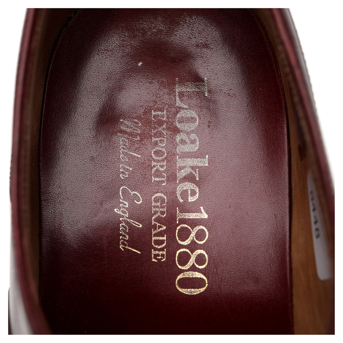 1880 Export Grade &#39;Warwick&#39; Burgundy Leather Oxford UK 7 F