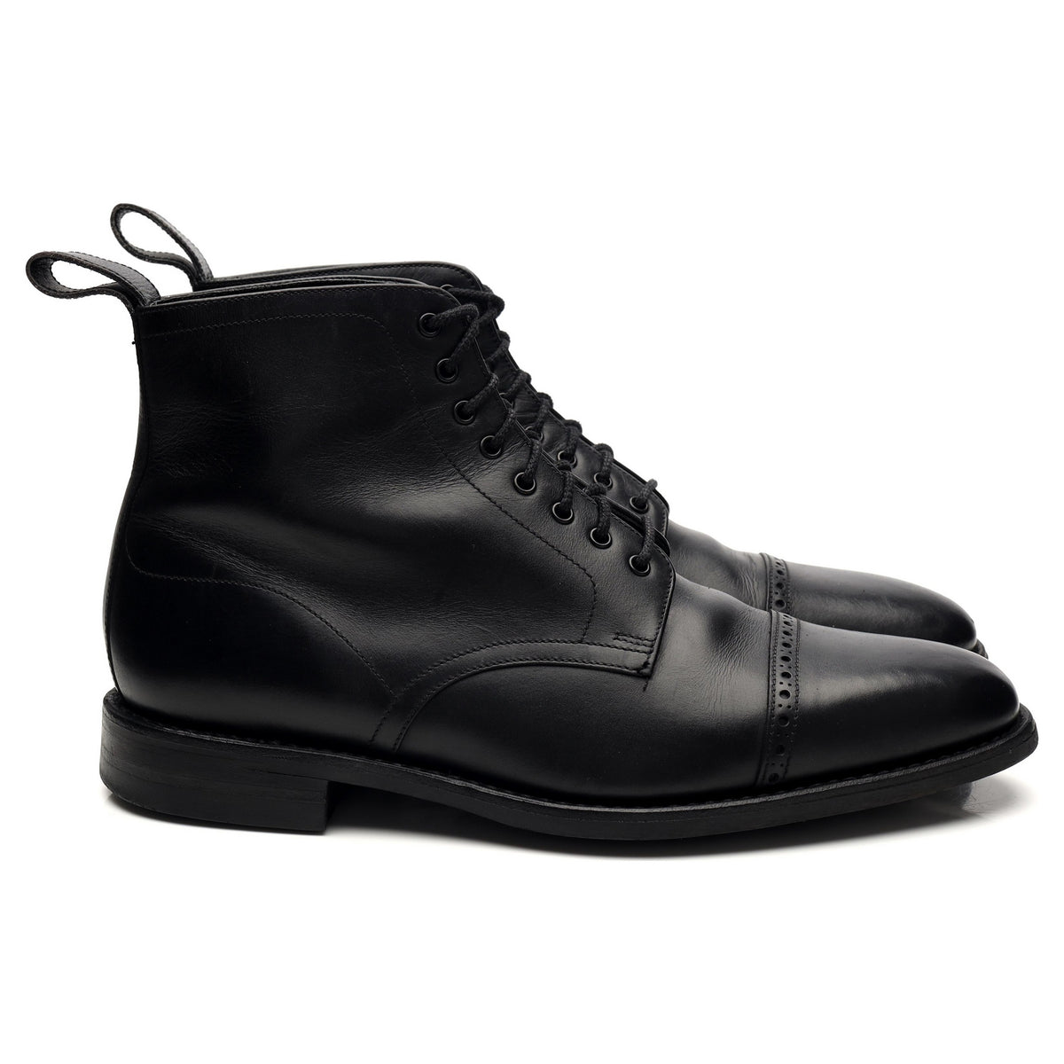 1880 &#39;Hyde&#39; Black Leather Derby Boots UK 7 F