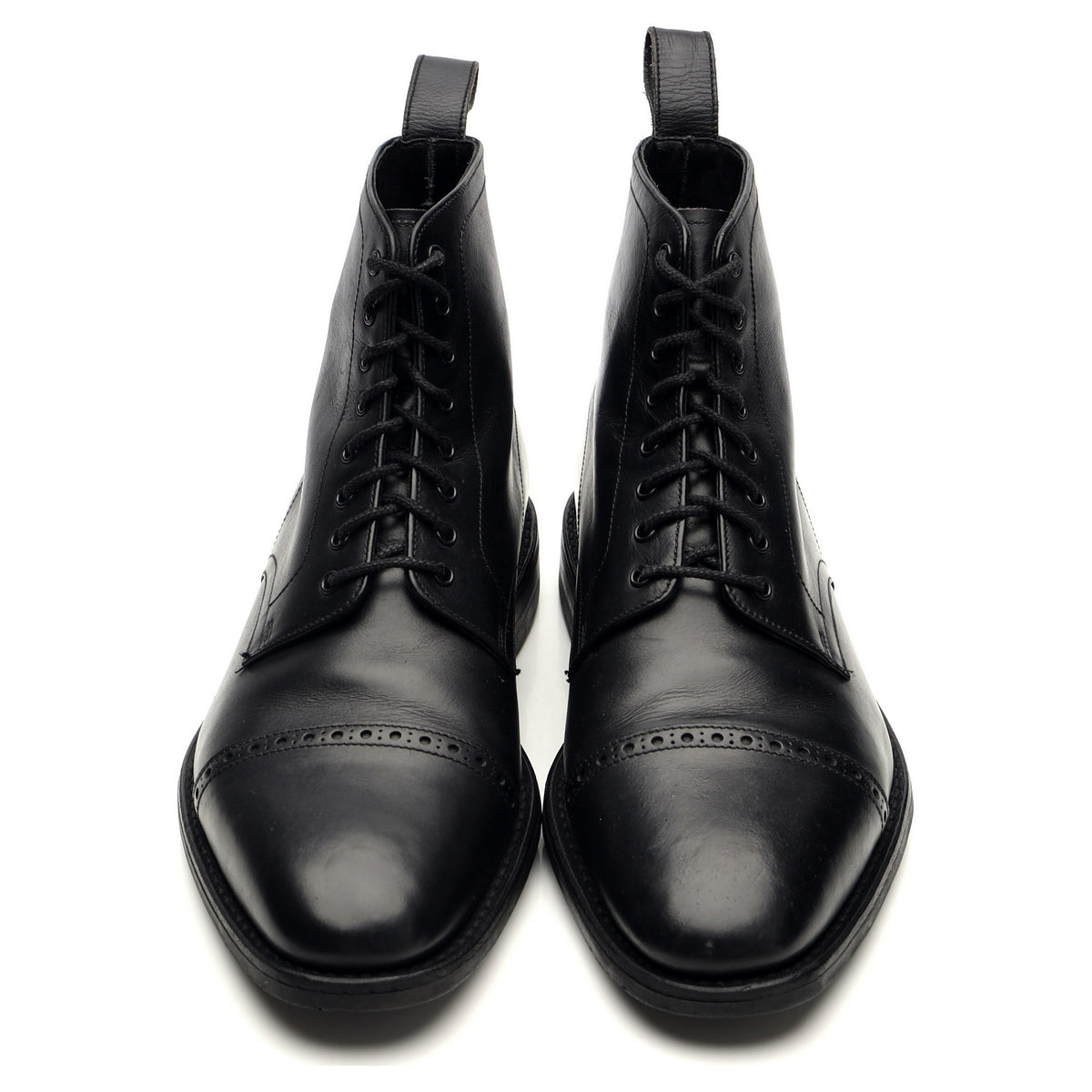 1880 &#39;Hyde&#39; Black Leather Derby Boots UK 7 F