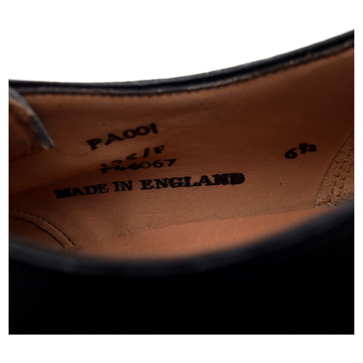 Black Leather Derby UK 6.5 F