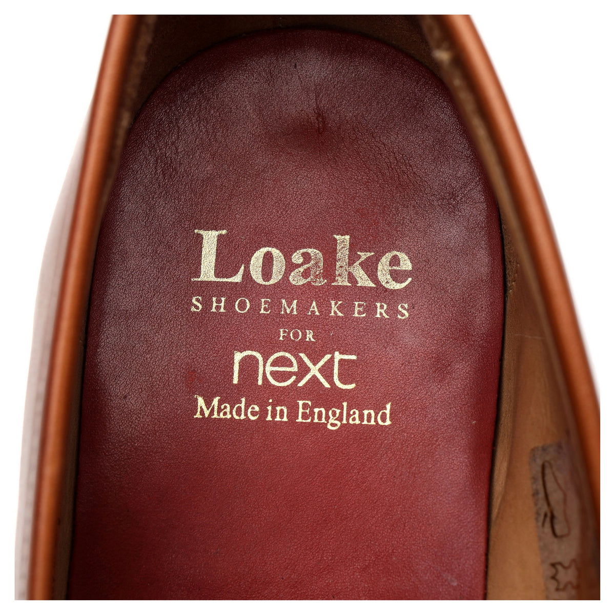 Next Tan Brown Leather Loafer UK 8 F