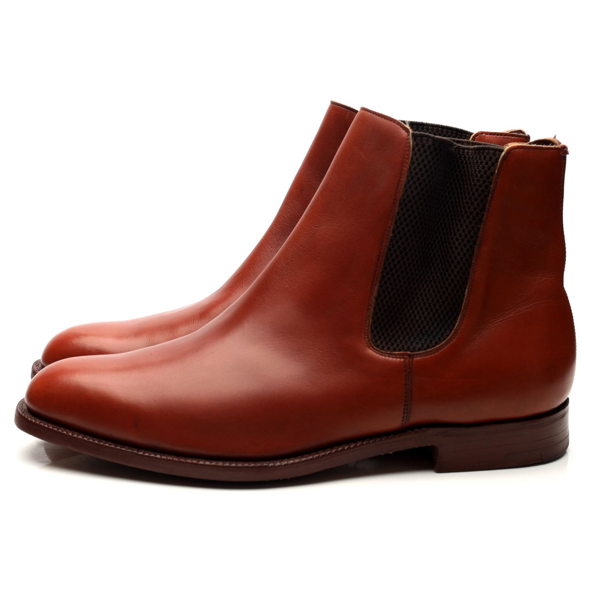 &#39;Astoria&#39; Tan Brown Leather Chelsea Boots UK 8.5 G