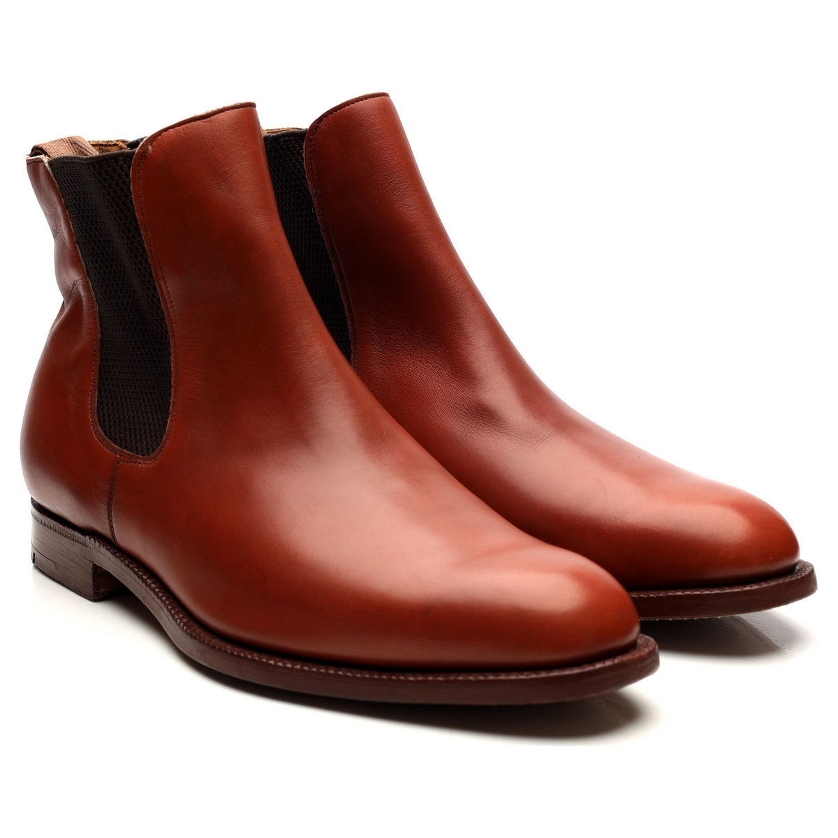 &#39;Astoria&#39; Tan Brown Leather Chelsea Boots UK 8.5 G