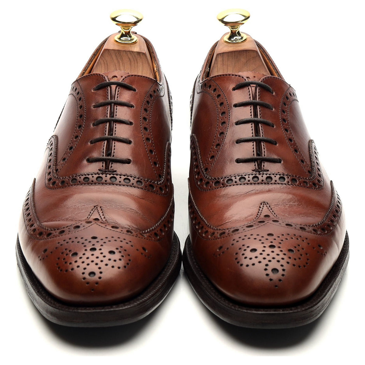 &#39;Chetwynd&#39; Brown Leather Oxford Brogues UK 7 F