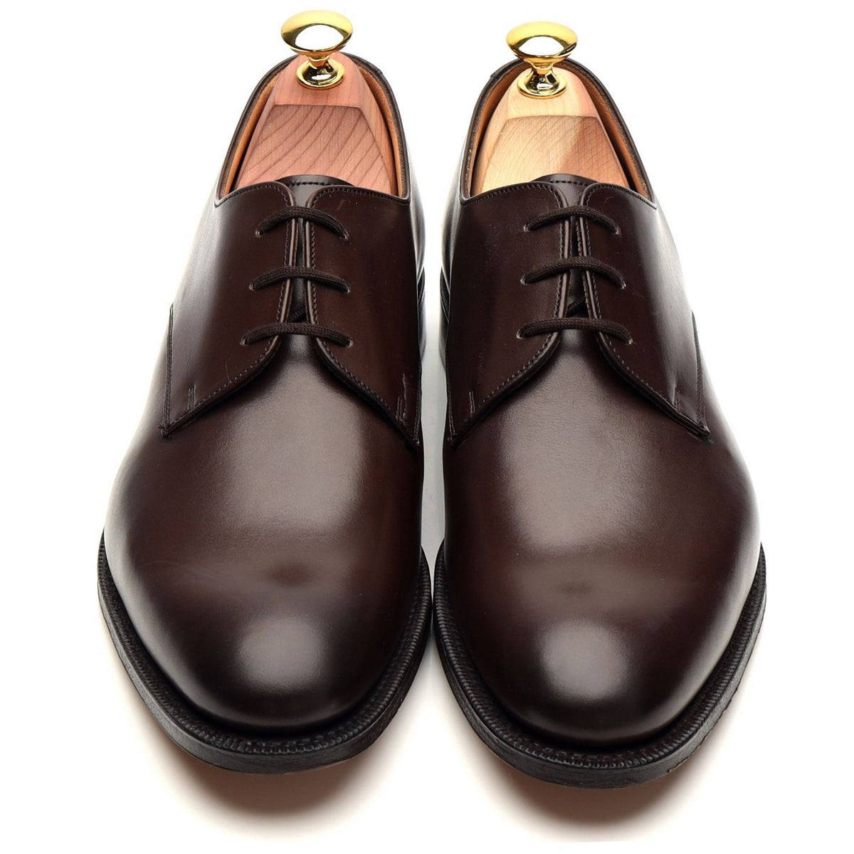 &#39;Oslo&#39; Dark Brown Leather Derby UK 7 F