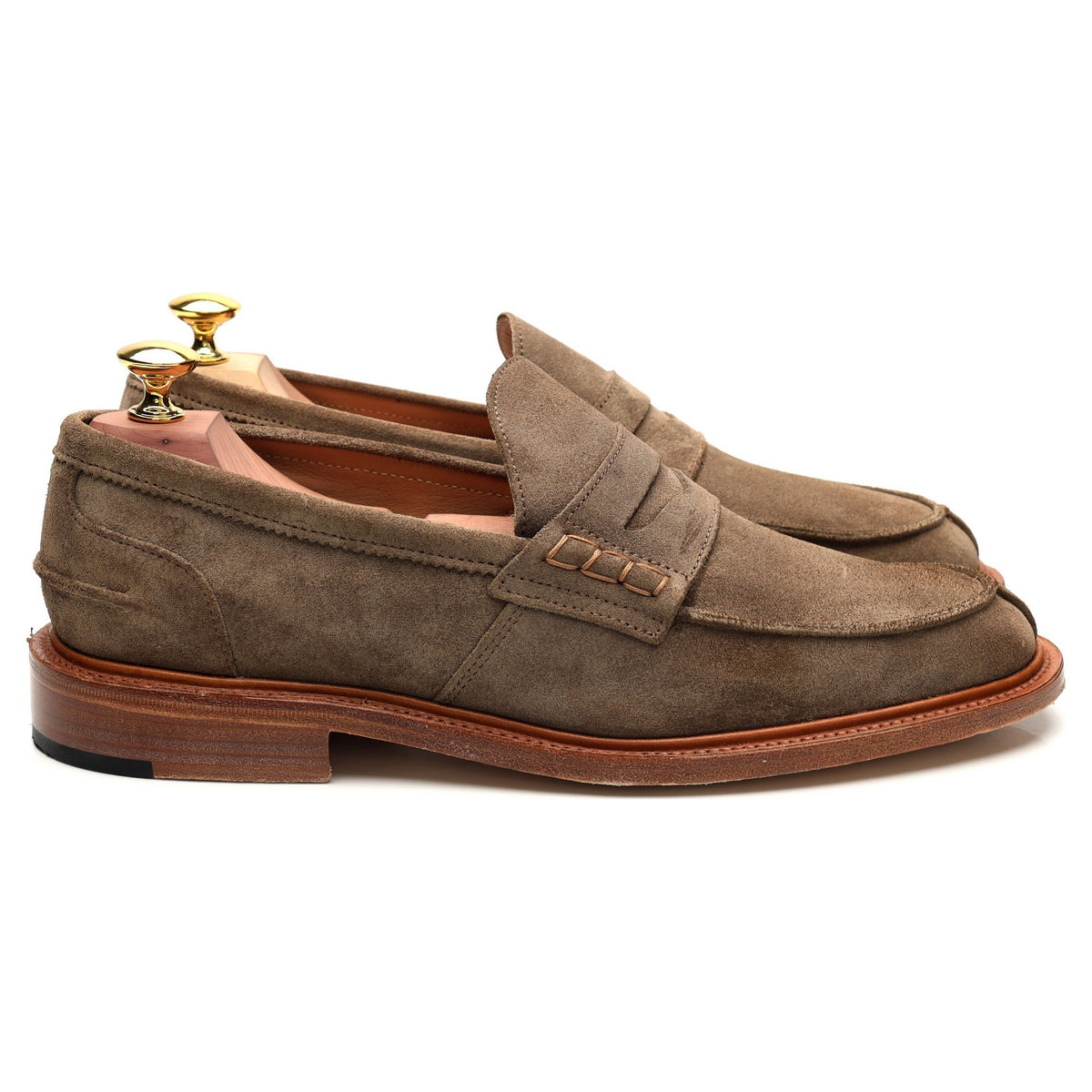 &#39;James&#39; Stone Suede Loafers UK 7.5