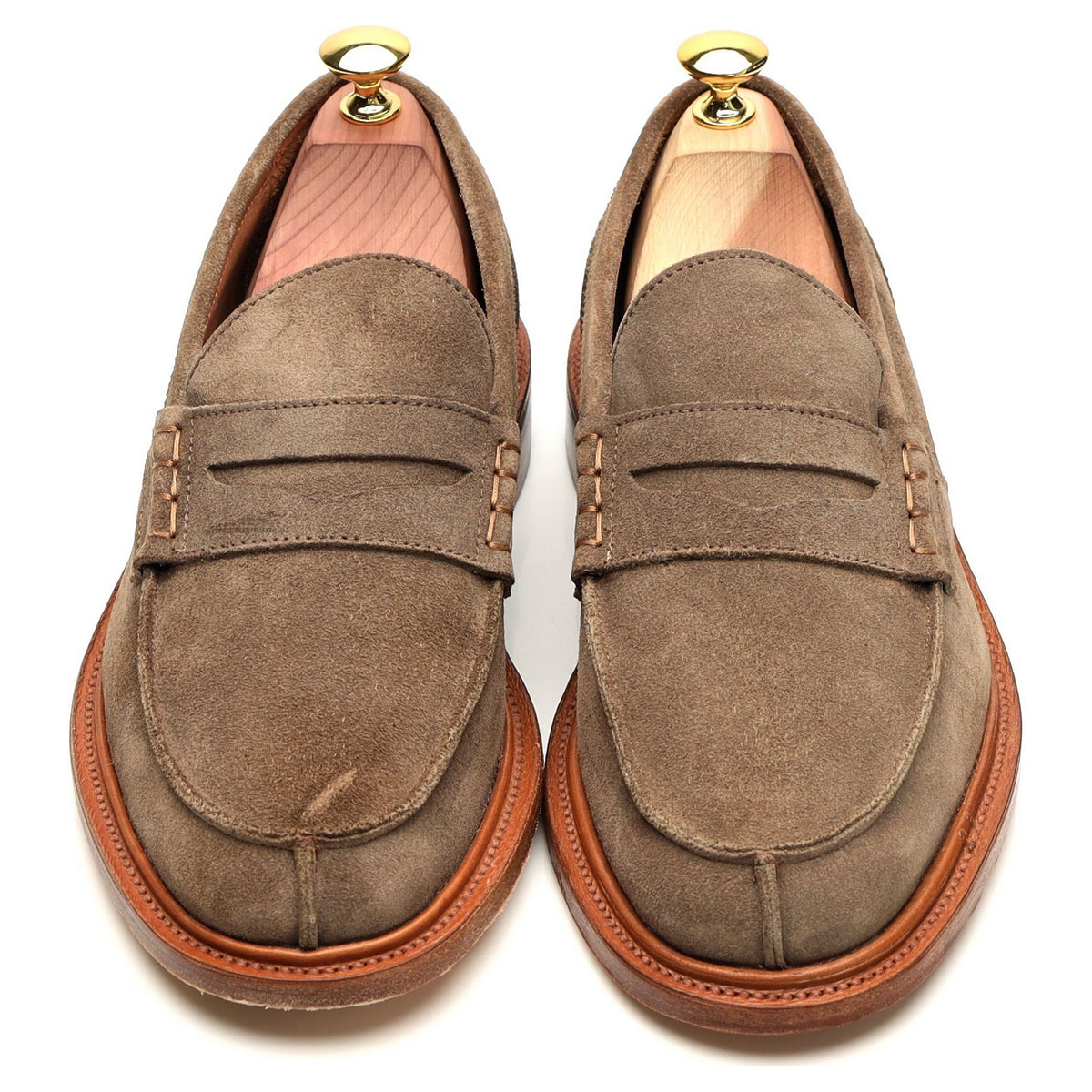 &#39;James&#39; Stone Suede Loafers UK 7.5