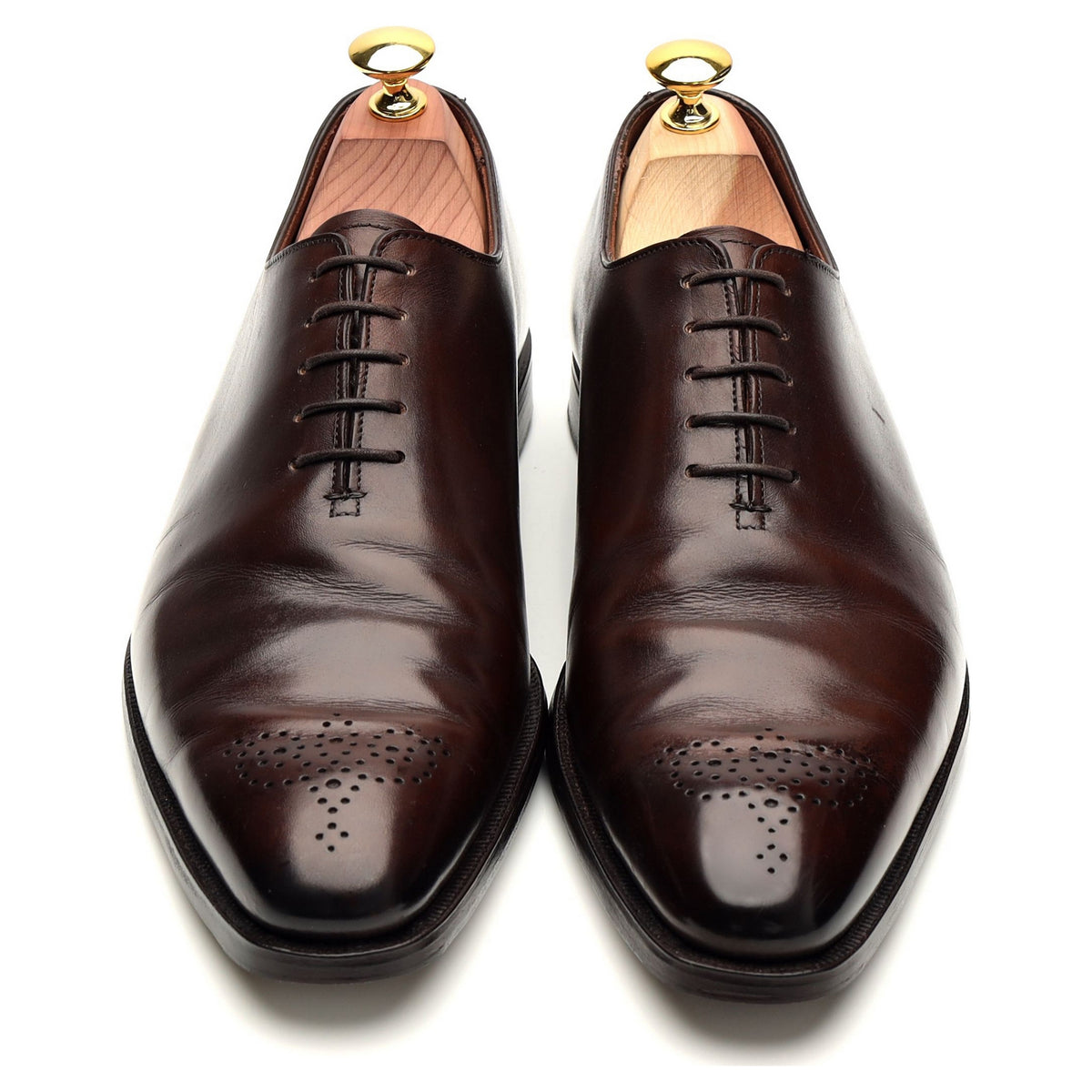 &#39;Weymouth 2&#39; Dark Brown Leather Wholecut Oxford UK 7.5 E